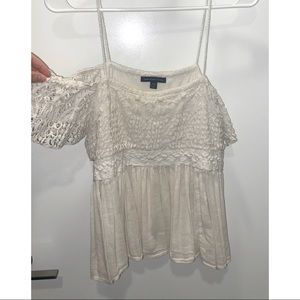 off the shoulders lace top